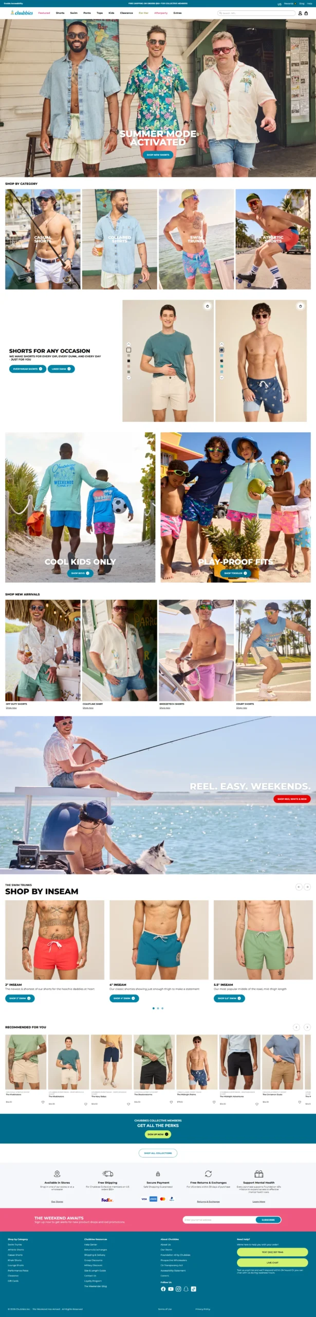 Chubbies Mockup